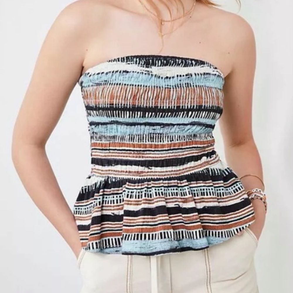 Anthropologie Strapless Top